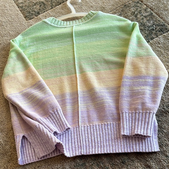 LOFT Multicolor Pastel Women's Sweater - Picture 10 of 11